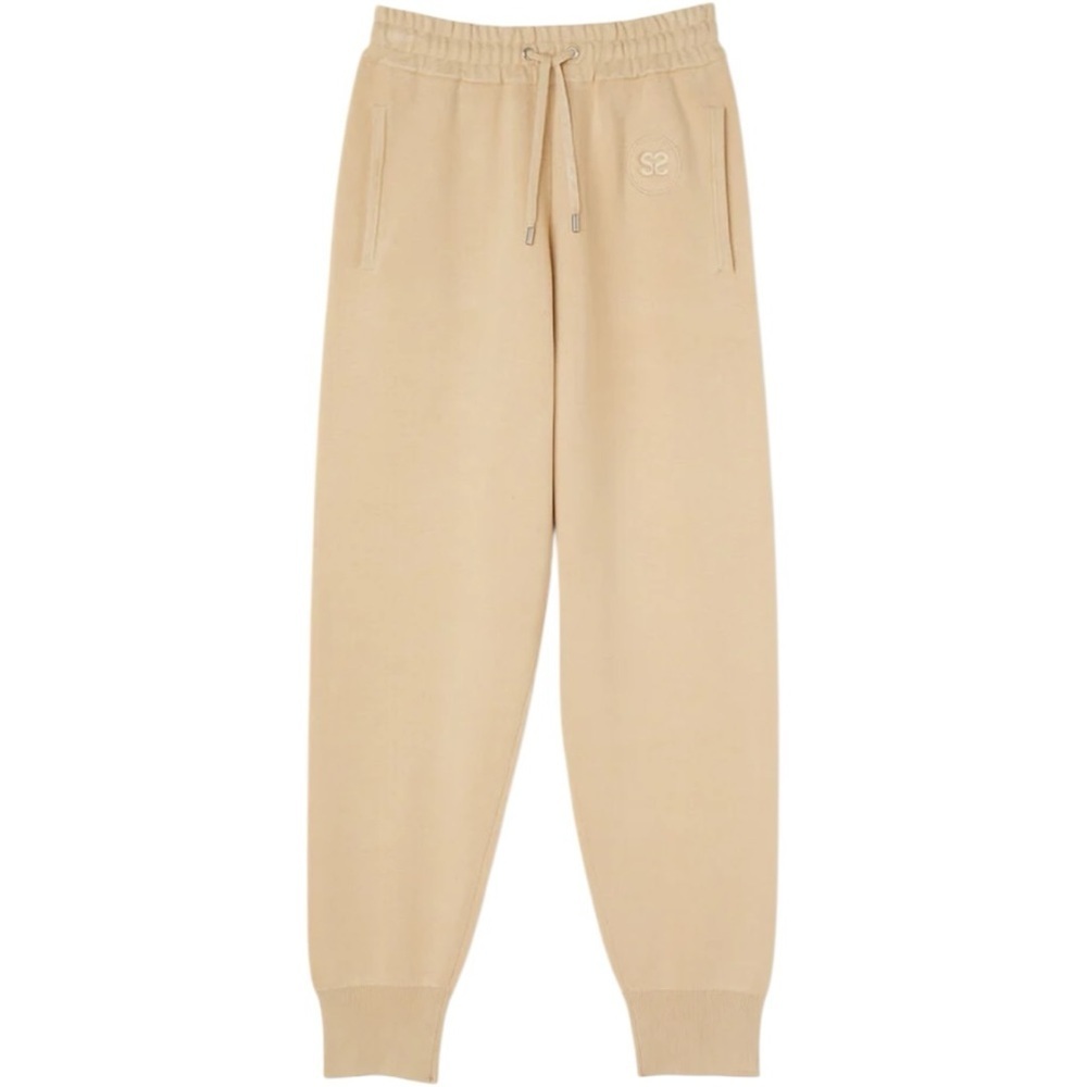 Sandro Paris Straight Leg Knit Drawstring Joggers Size FR 42 US 10 NWT